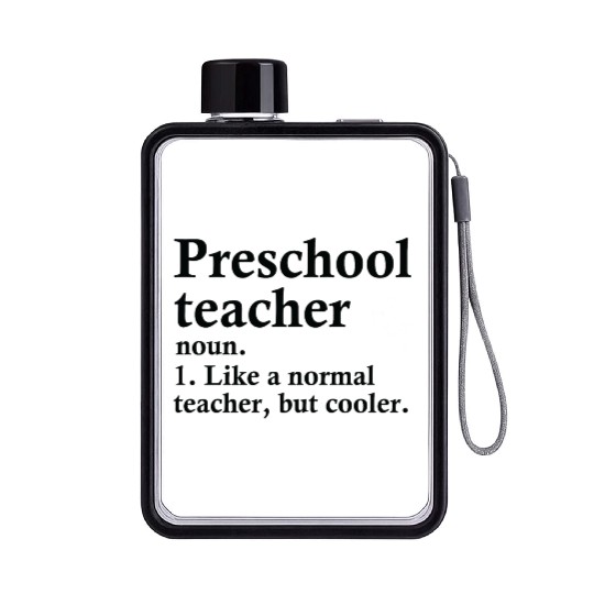 Preschool Teacher Definition Flat Water Bottles