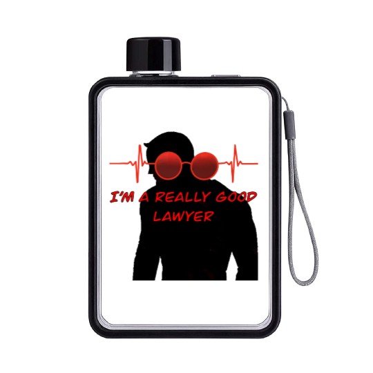 Daredevil heart beat no way home body shadow Flat Water Bottles