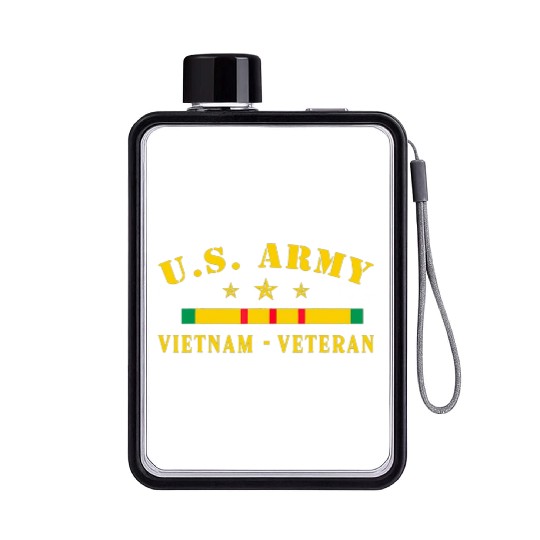 US Army Vietnam Veteran Flat Water Bottles