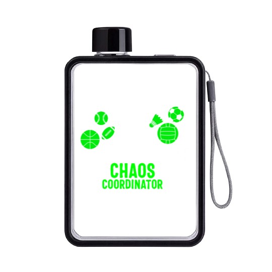 Physical Education Teacher Flat Water Bottles, Chaos