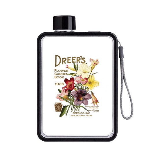 90s Vintage cottage core Flat Water Bottles