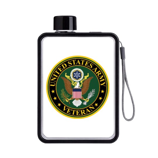 Army US Army Veteran Flat Water Bottles