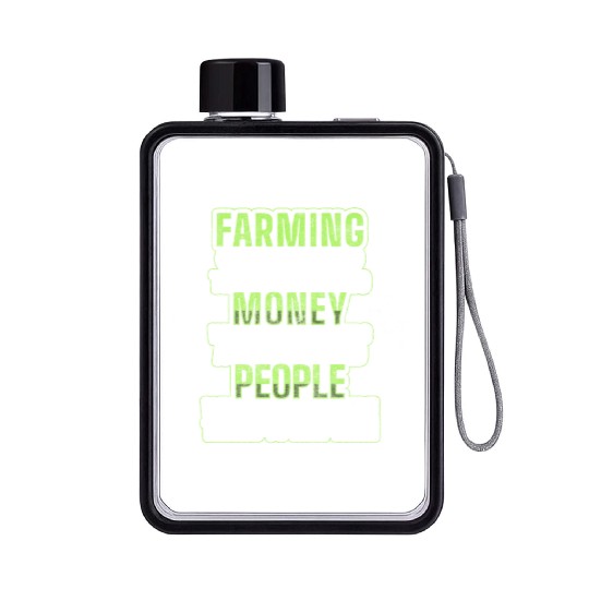 Agriculture Farm Garden Farmer Flat Water Bottles