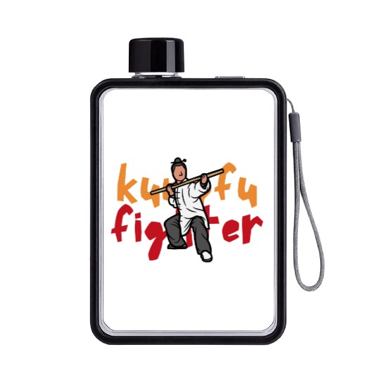 Kungfu Fighter Flat Water Bottles