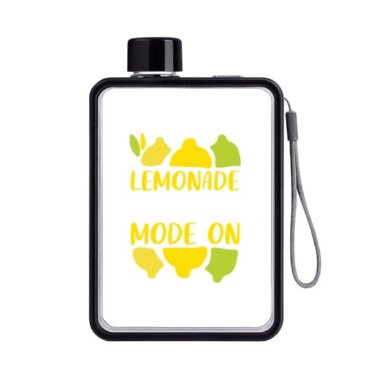 Lemonade Business Mode On Summer Fruit Lemon Flat Water Bottles