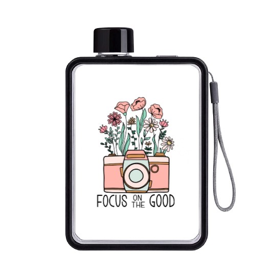 Vintage Wildflowers Sublimation Flat Water Bottles