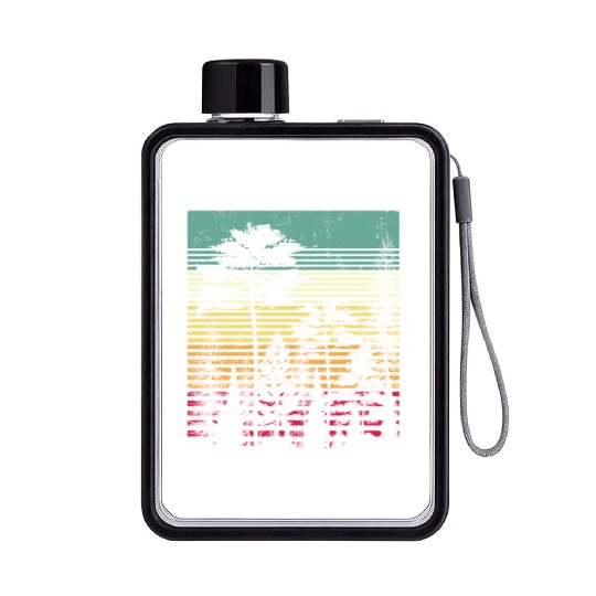 Retro Style Wildlife Trees Outdoors Nature Forest Flat Water Bottles
