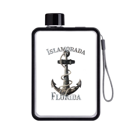 Islamorada Florida Keys Nautical Anchor Sailing Flat Water Bottles