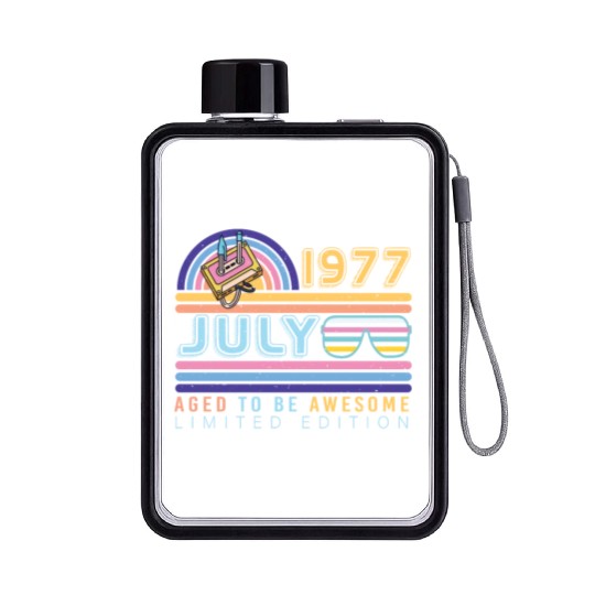 Brilliant Gift For July 1977 Flat Water Bottles