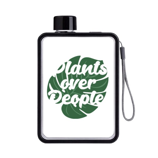 Plants Over People Funny Gardening Introvert Flat Water Bottles