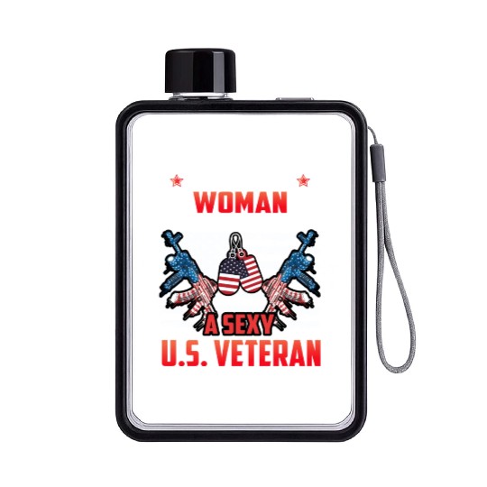 Sorry this woman is taken by a sexy us veteran Flat Water Bottles