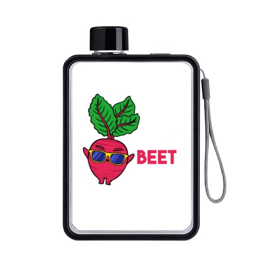 Let The Beet Drop For Vegetable Lover Flat Water Bottles