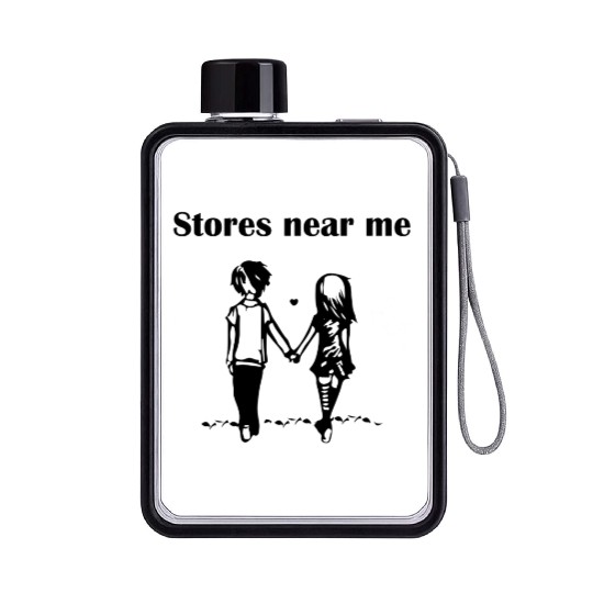 Stores near me baby, valentine's day Flat Water Bottles