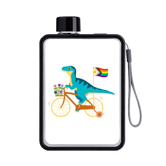 velociraptor Flat Water Bottles