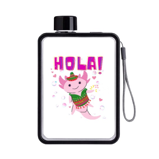 Hola Cute Axolotl - 15 Flat Water Bottles
