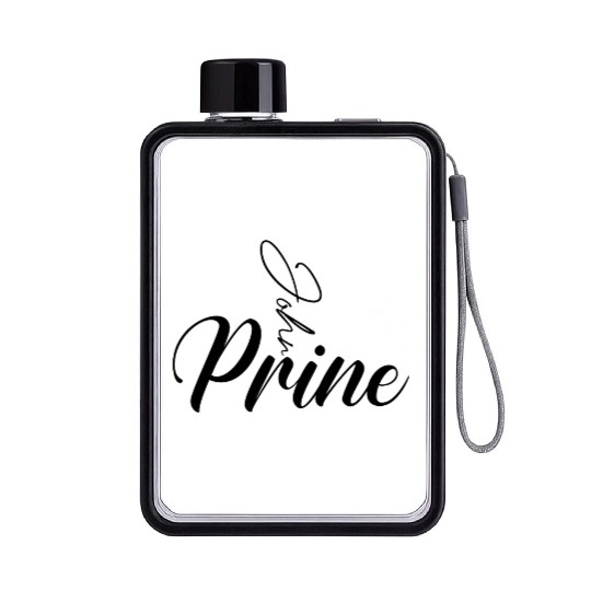 John Prine Flat Water Bottles