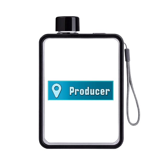 Best Selling Music Producer Design Flat Water Bottles