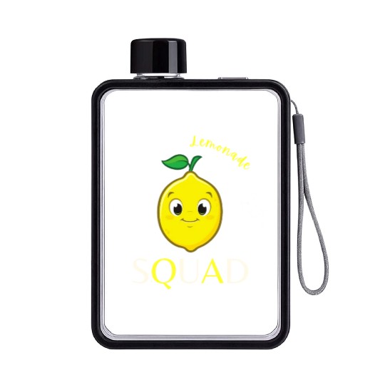 Awesome Lemonade Squad Lemon Lovers For Summer Flat Water Bottles