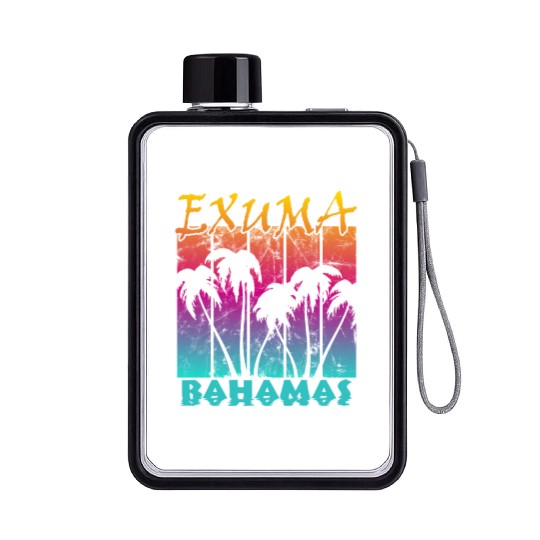 Exuma Bahamas Flat Water Bottles