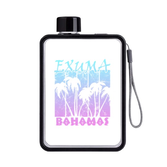 Exuma Bahamas Flat Water Bottles