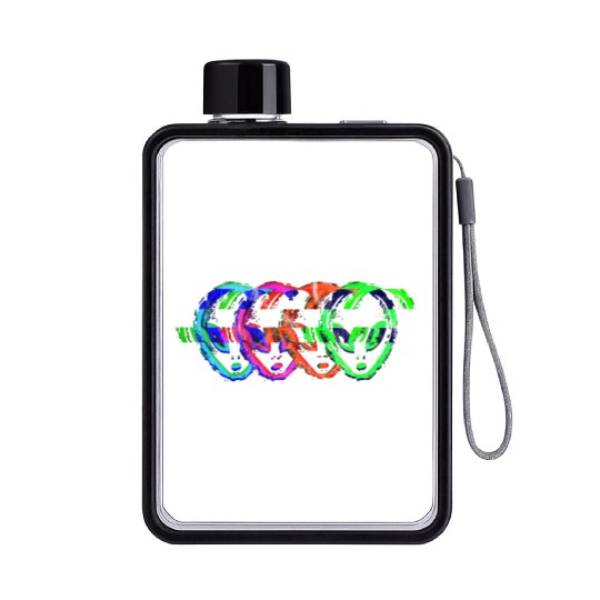 Alien Galaxy Ufo Extraterrestrial Spaceship space Flat Water Bottles