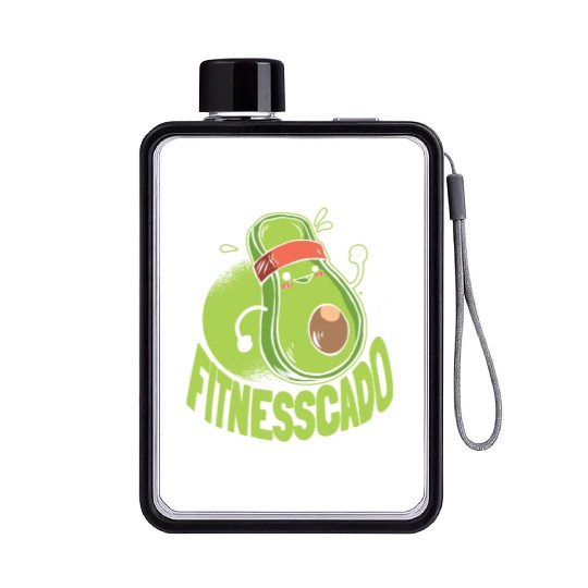 Fitness Gym Workout Flat Water Bottles