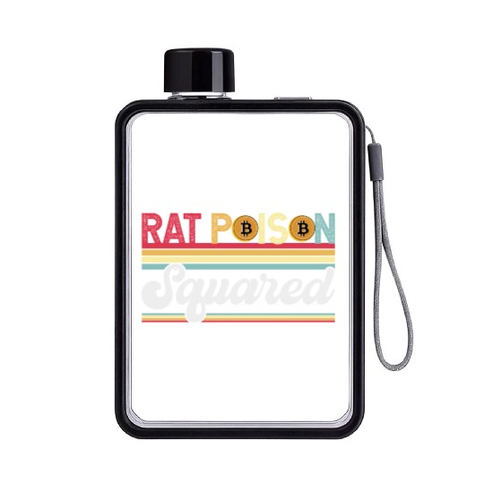 Rat Poison Squared Flat Water Bottles