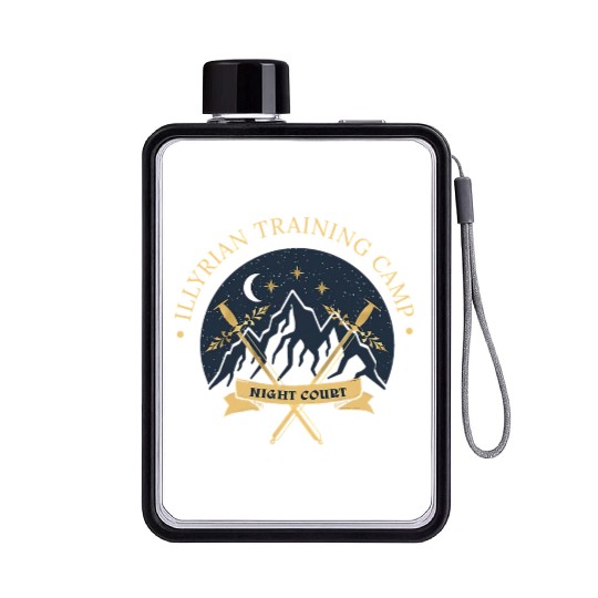 ACOTAR Illyrian Training Camp Camping Lover Flat Water Bottles
