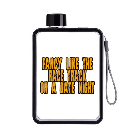 Fancy Like The Race Track On A Date Night 4 Flat Water Bottles