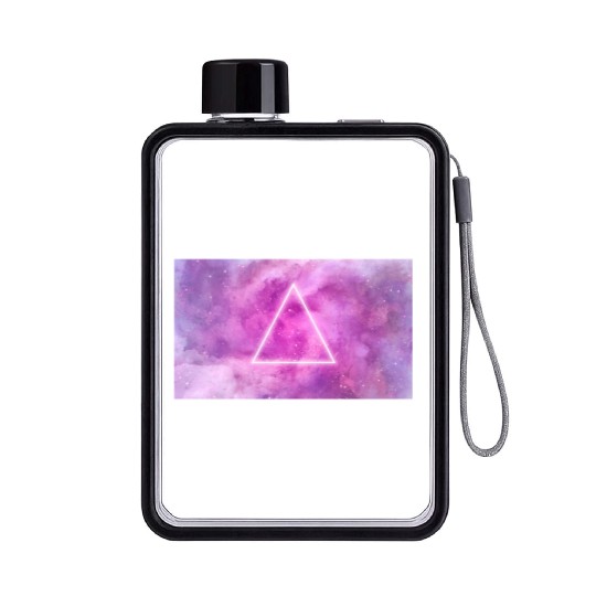 triangle, space, universe, galaxy Flat Water Bottles