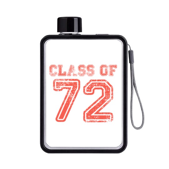 GRADUATION 1972 class of 1972 Flat Water Bottles