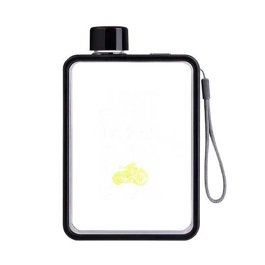 Biker Chopper Racing Flat Water Bottles