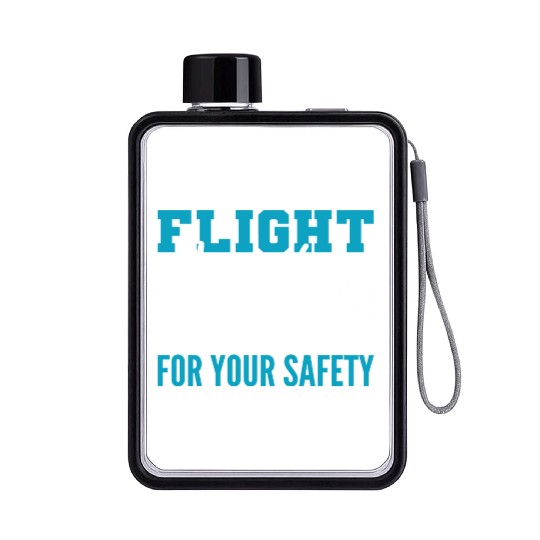 Responsible for Safety Cabin Crew Gift Flat Water Bottles