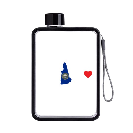 New Hampshire Heartbeat Gift Flat Water Bottles