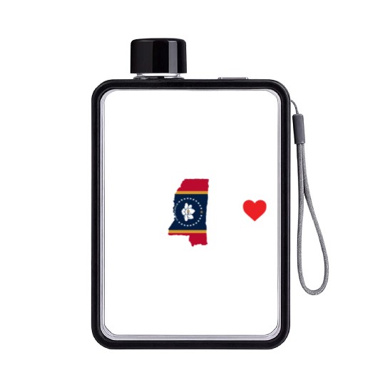 Mississippi Heartbeat Gift Flat Water Bottles