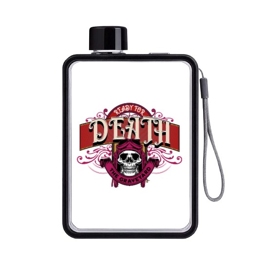 Death:The Graveyard Flat Water Bottles