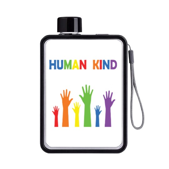 LBGT Flag Gay Pride Human Flat Water Bottles
