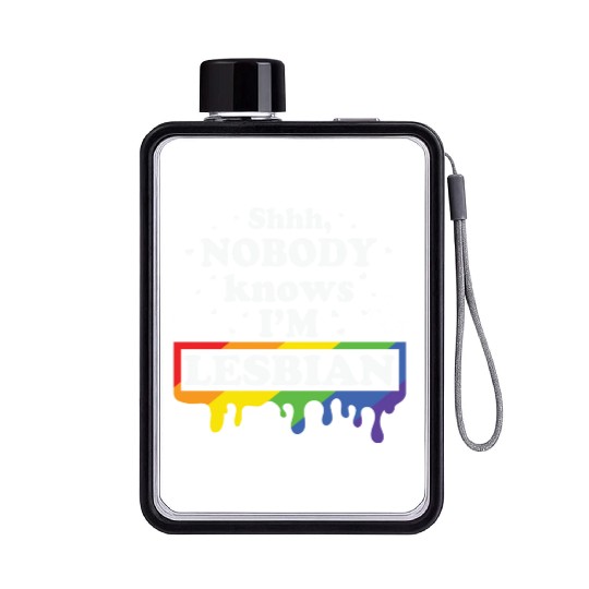 LBGT Flag Gay Pride Human Lesbian Flat Water Bottles