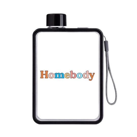 Retro Homebody Rather Be Inside Vintage Introvert Flat Water Bottles