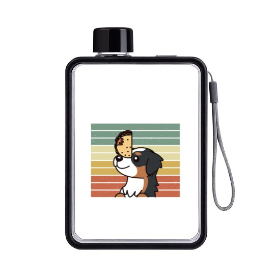I Like Tacos And My Bernese Mountain Dog Flat Water Bottles