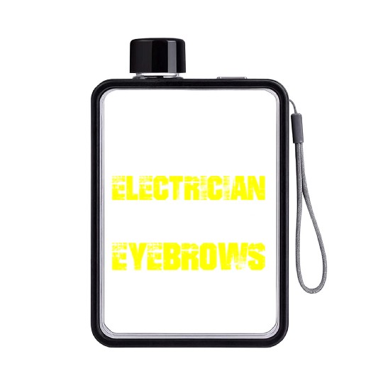 Electrician Electrical Engineer Lineman Flat Water Bottles
