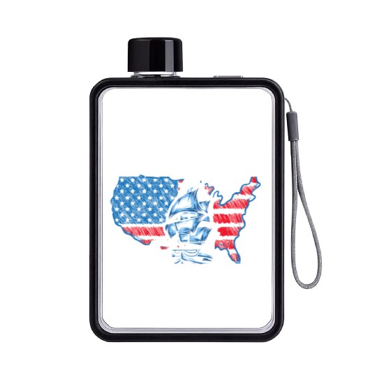 Columbus Day Christopher Columbus Navigator Flat Water Bottles