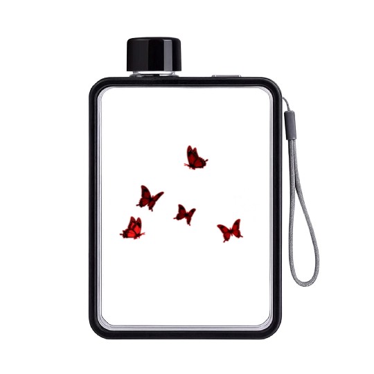 Racing Flat Water Bottles, It's Race Day Baby Butterfly Flat Water Bottles,