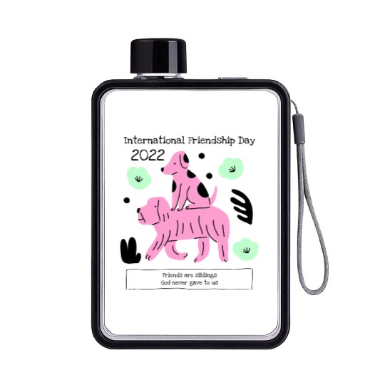 International Friendship Day 2022 Flat Water Bottles