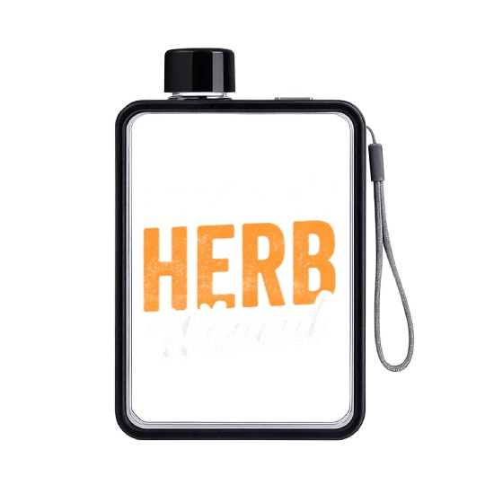 Herbs Wizard Herbalist Herbalism Gardening Herb Flat Water Bottles