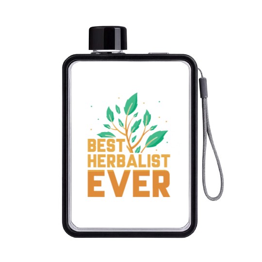 Best Herbalist Ever Herbs Herb Herbalism Flat Water Bottles