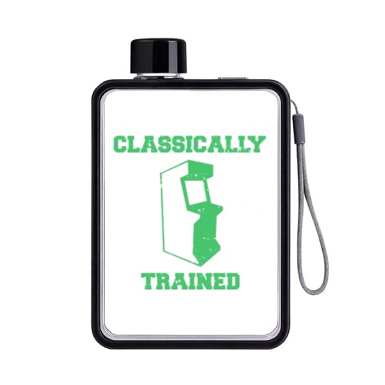 Classically Trained | Arcade player Flat Water Bottles