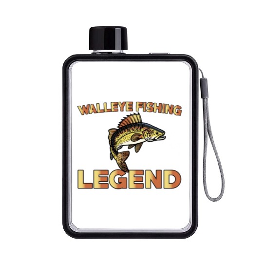 Great Walleye Fishing Legend Flat Water Bottles
