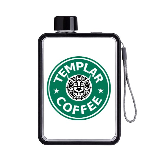 Knights' Templar Coffee Flat Water Bottles