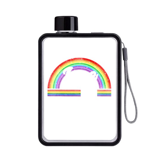 Love is Love - Rainbow Tolerance LGBT Gay Pride Flat Water Bottles